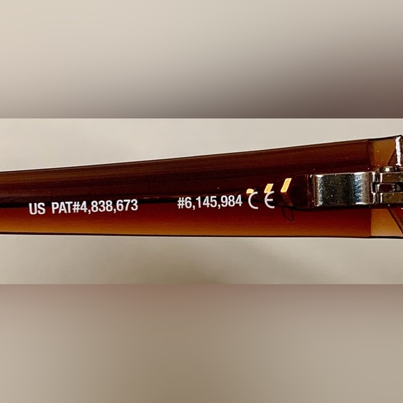 1990s Vintage Unisex Adult MAUI JIM Polished Sepia Brown Sunglasses w/ Zip Case - Picture 4 of 16